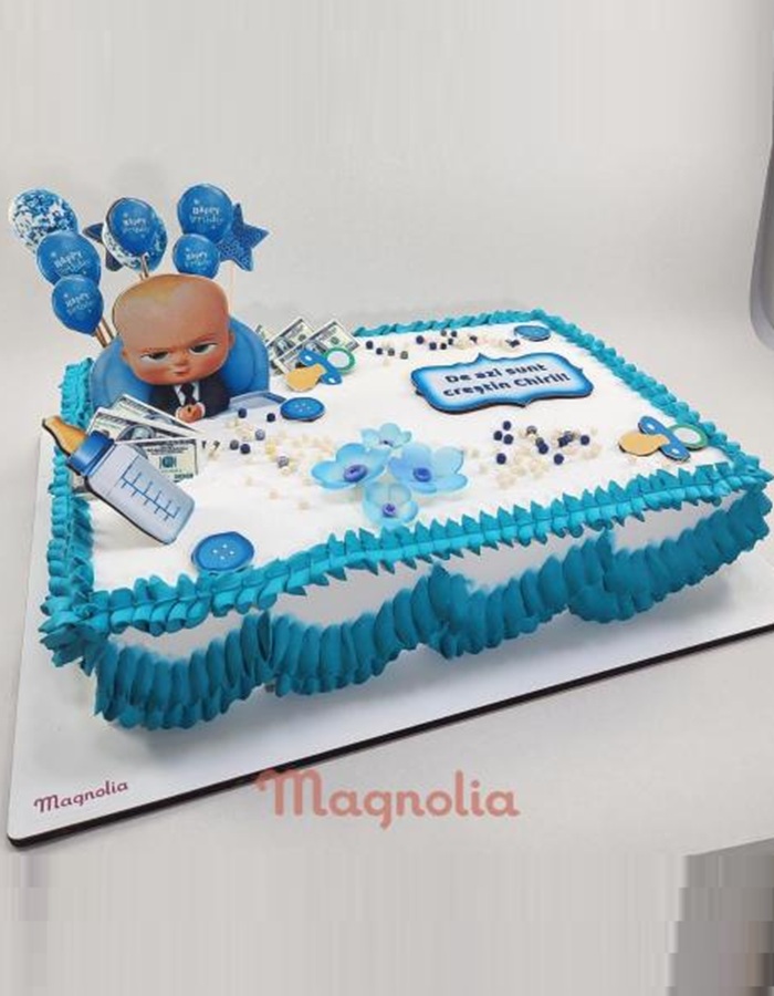 tort botez baby boss magnolia