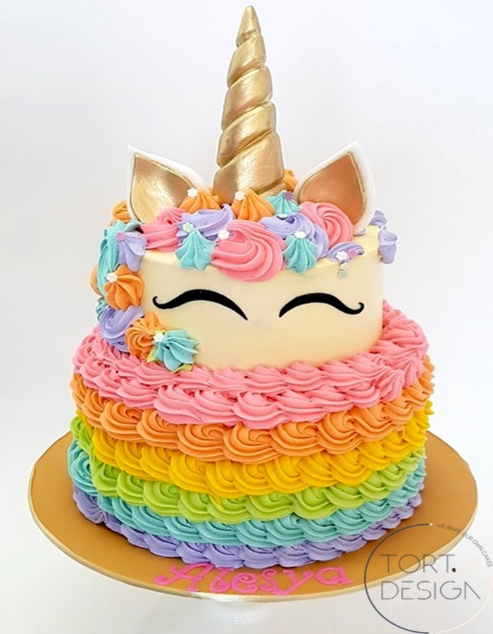 tort botez unicorn tort design